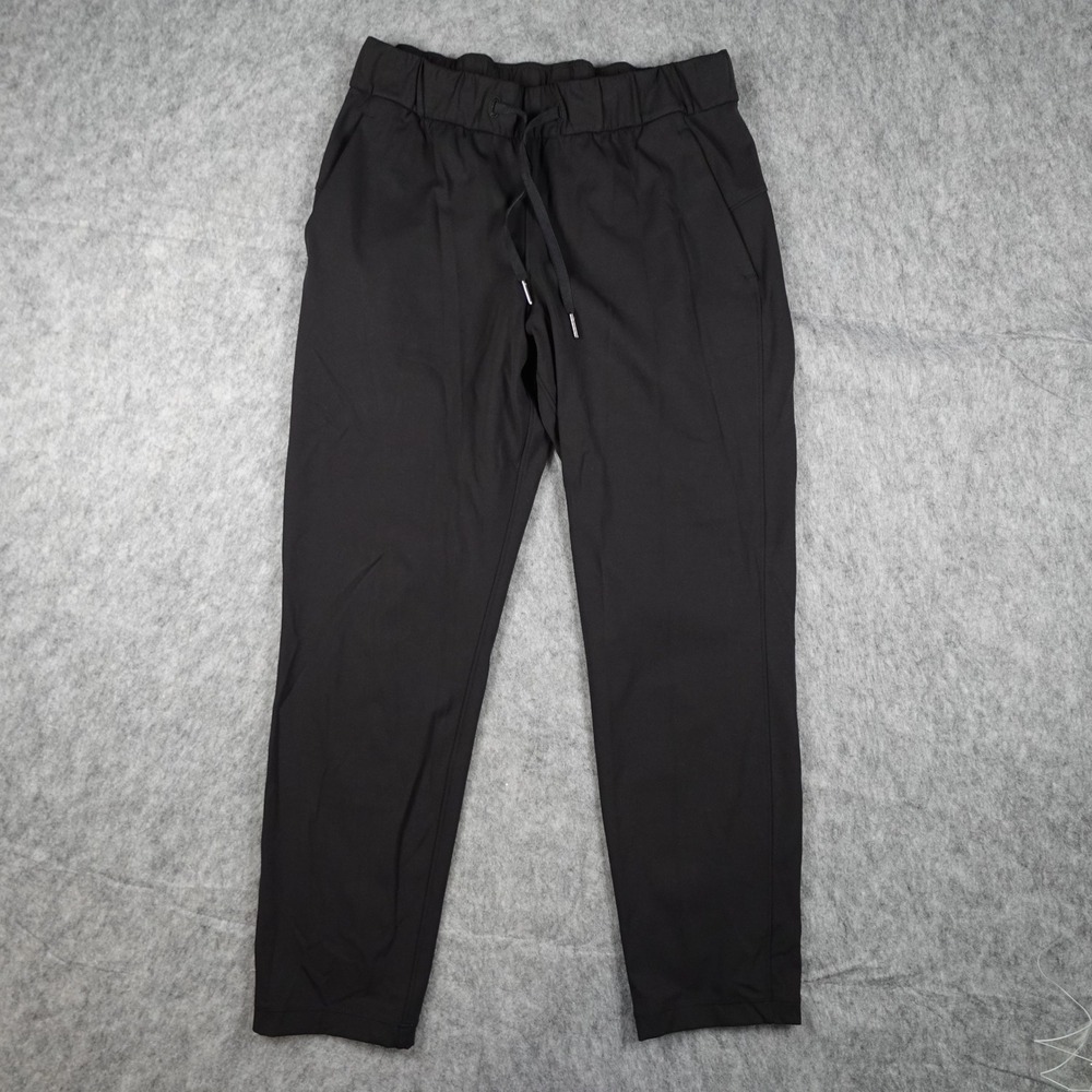 Lululemon Pant Womens 6 Black On The Fly Woven Drawstring Trousers Casual